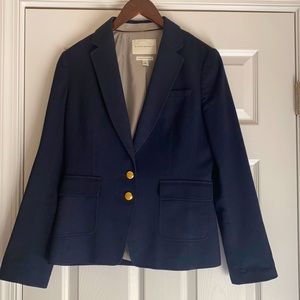 Banana Republic Navy Wool Blazer Size 8